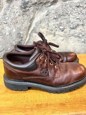 Timberland Brown Leather Lace-Up Work Boots